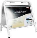 Gatu-/mäklarställ A3 vit