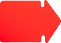 Pil 130 x 90 mm flour röd 25 st/fp