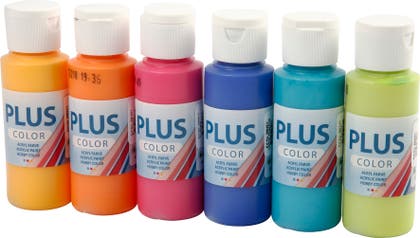 Hobbyfärg Plus Color 6x60ml