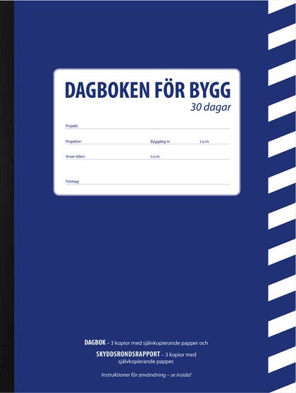 Byggdagbok A4/A5