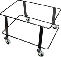 Korgtralla med hjul svart