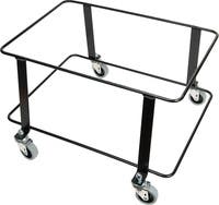 Korgtralla med hjul svart