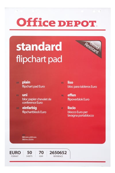 Blädderblock Office Depot 65x98 cm 5-pack