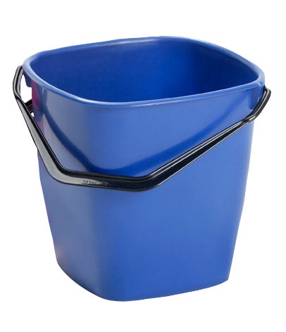 Hink fyrkantig 9,5 liter Blå