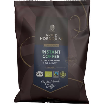 Snabbkaffe / Instant 250 g Extra mörkrost Eko Arvid Nordquist