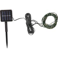 Solcellsslinga Dew Drop Micro grön 7,4 m varmvit