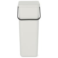 Avfallshink Sort&Go Ljusgrå 40 l