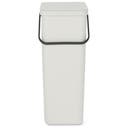 Avfallshink Sort&Go Ljusgrå 40 l