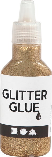 Glitterlim 25 ml guld