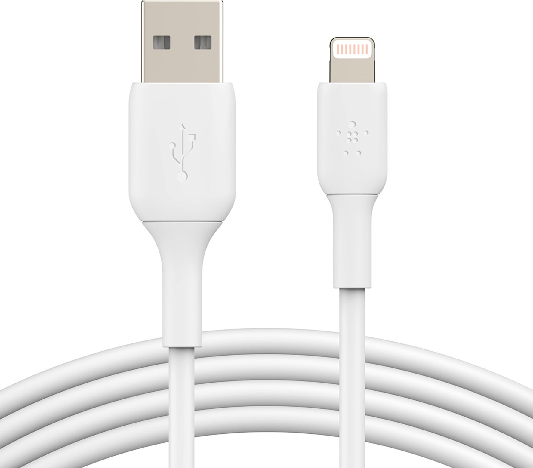 BOOST CHARGE Lightning-USB-A kabel vit Belkin