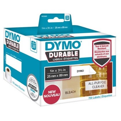 Etikett Dymo Durable 25x89 mm