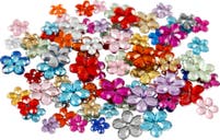 Rhinestones blommor mix 252/fp