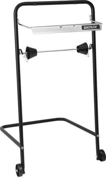 Golvställ/Dispenser Katrin svart metall