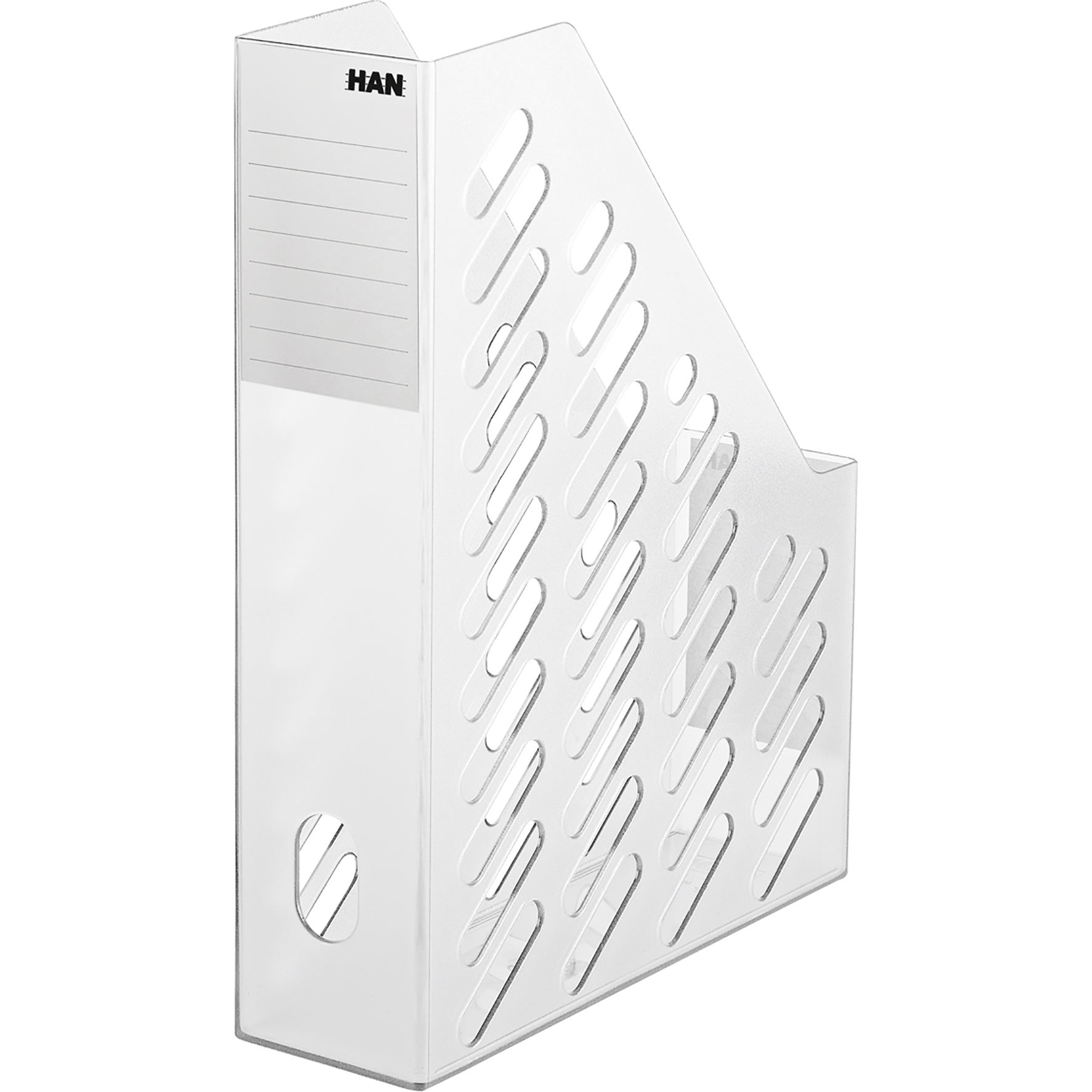 Tidskriftssamlare Han transparent