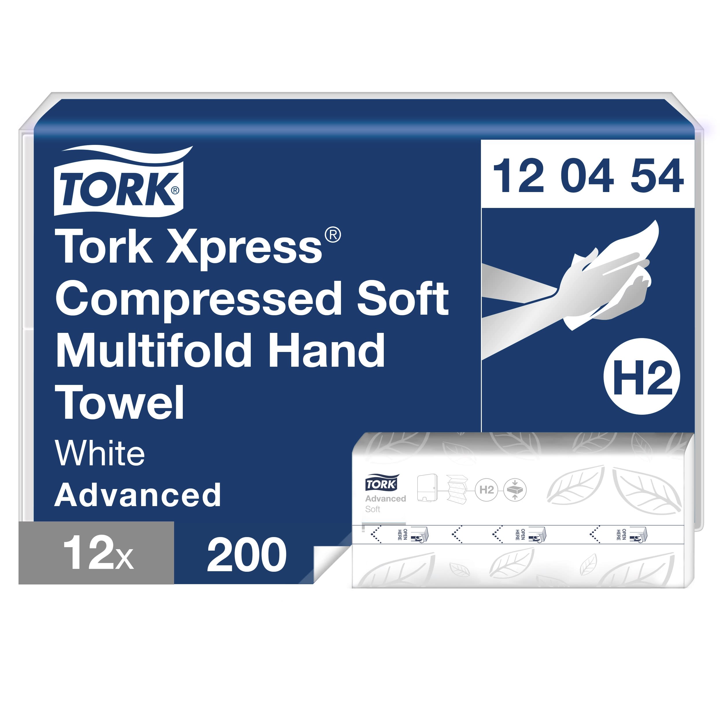 Komprimerad handduk Tork Xpress Mjuk Multifold H2 2400/trp