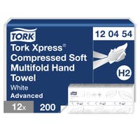 Komprimerad handduk Tork Xpress Mjuk Multifold H2 2400/trp