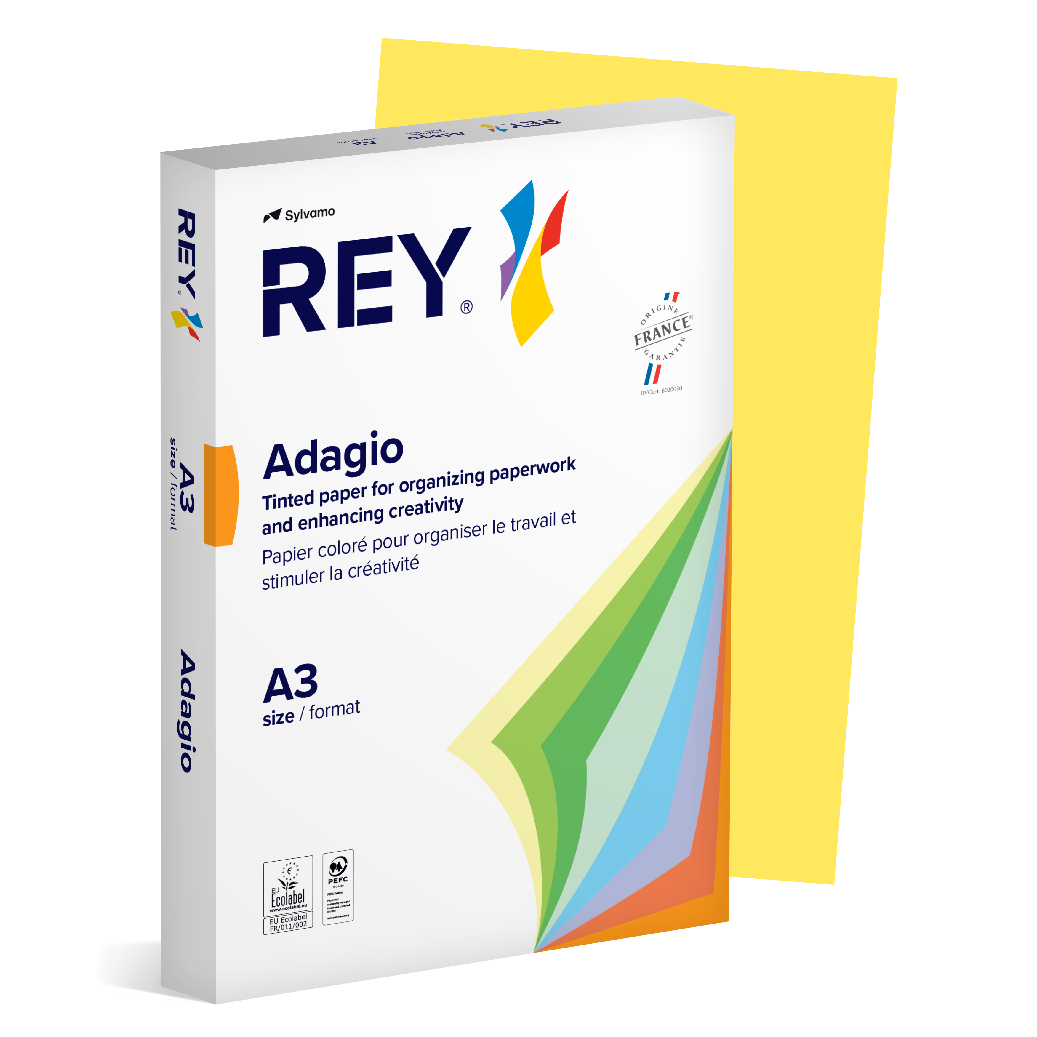 Färgat papper Rey Adagio A3 80g