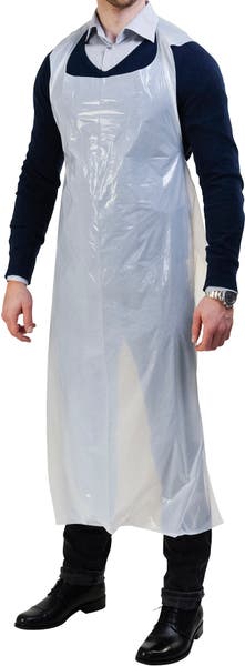 Engångsförkläde vit 100/rulle