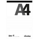 Perforerat block A4 100blad linjerat