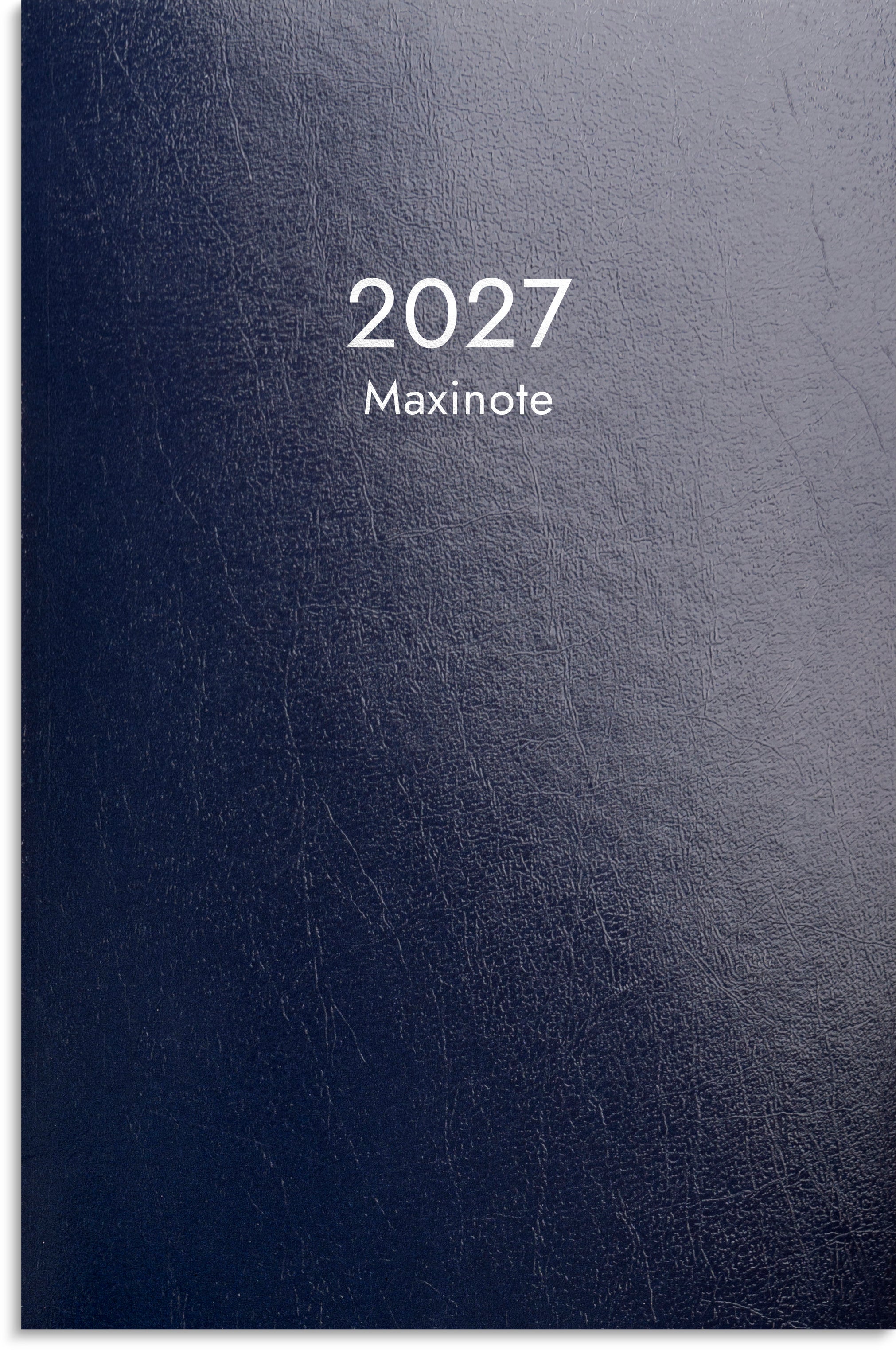 Kalender Maxinote 2027 blå kartong Burde