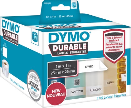 Etikett Dymo Durable 25x25 mm