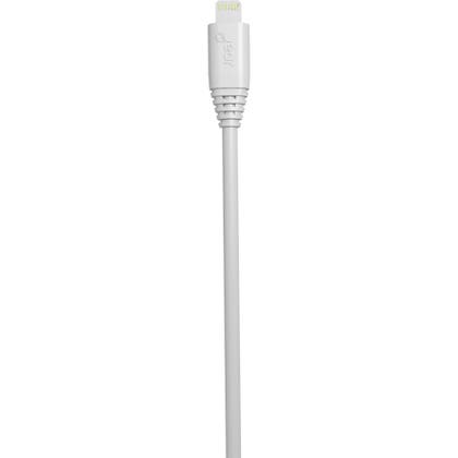 Synkkabel Lightning USB-A 2 meter Vit MFI Rund Kabel Gear