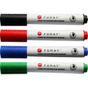 Whiteboard-penna rund spets 4 st/set