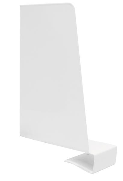 Bokstöd med klämma vit