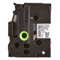 Märkband TZeM951 24 mm svart/matt silvermetallic