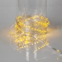 Ljusslinga Dew Drop Micro transparent 36 m varmvit