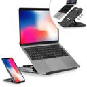 Laptopställ Portabelt 360 Roterbar inkl. mobilställ Svart