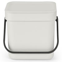 Avfallshink Sort&Go Ljusgrå 3 l