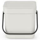 Avfallshink Sort&Go Ljusgrå 3 l