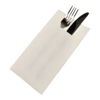 Bestickservett airlaid 40x40 cm 75-pack vit