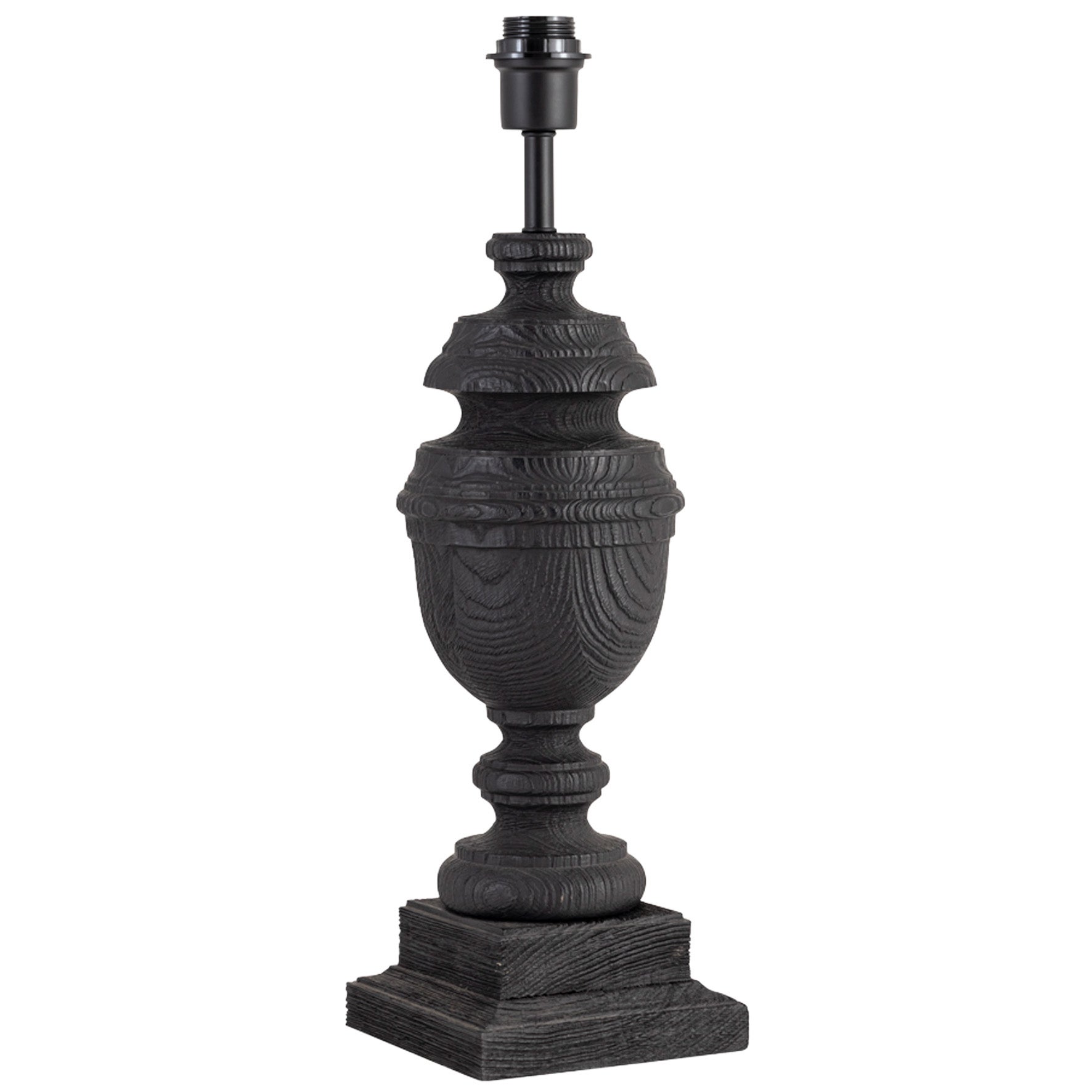 Bordslampfot Charlotte H42,5 trä svart