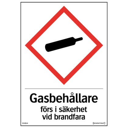 Självhäftande dekal Gasbehållare