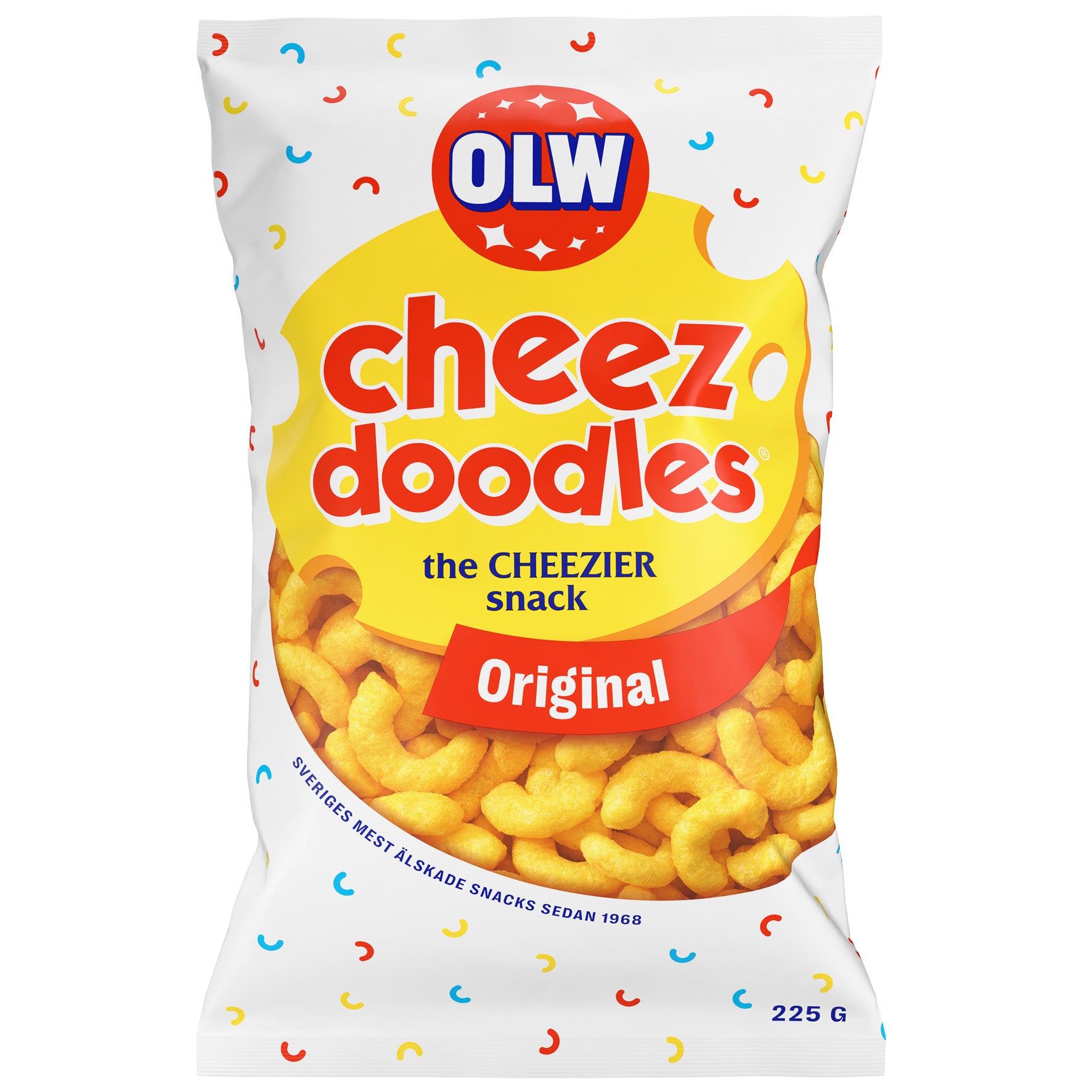 Ostbågar OLW Cheez Doodles 15x225 g