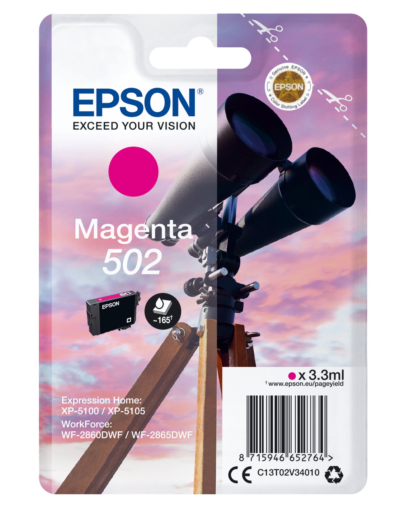 Bläck Epson T502 Magenta