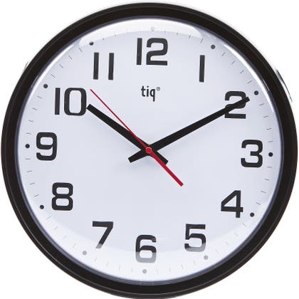 Väggklocka Classic Ø348 mm svart Tiq