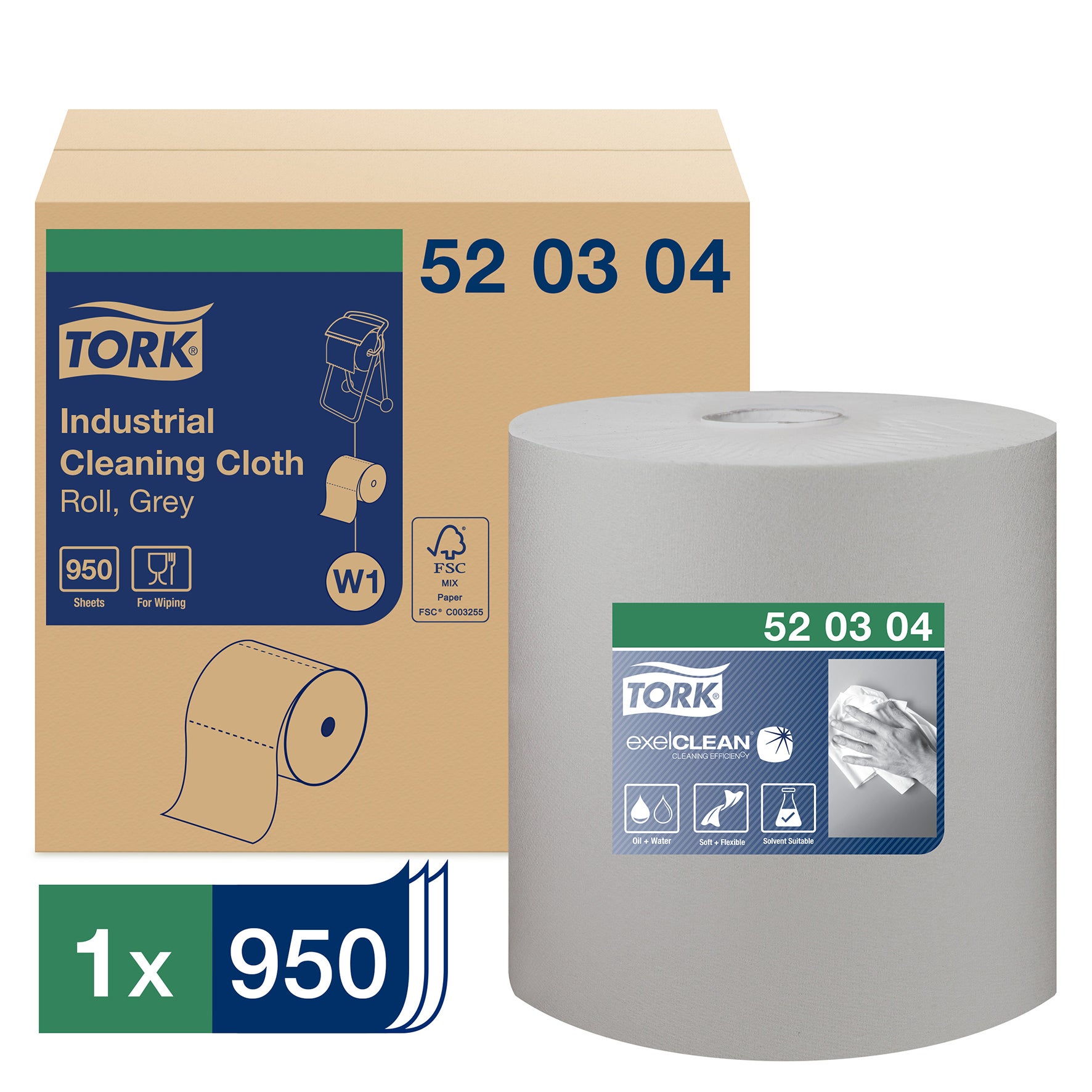 Rengöringsduk Flexibel Tork W1