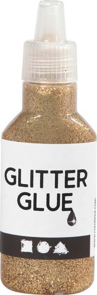 Glitterlim silver & guld
