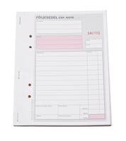 Följesedel A5 numrerade 3x 50 blad