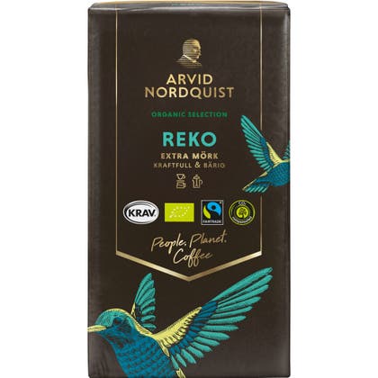 Kaffe REKO Malet Extra mörkrost 450 g Eko Arvid Nordquist