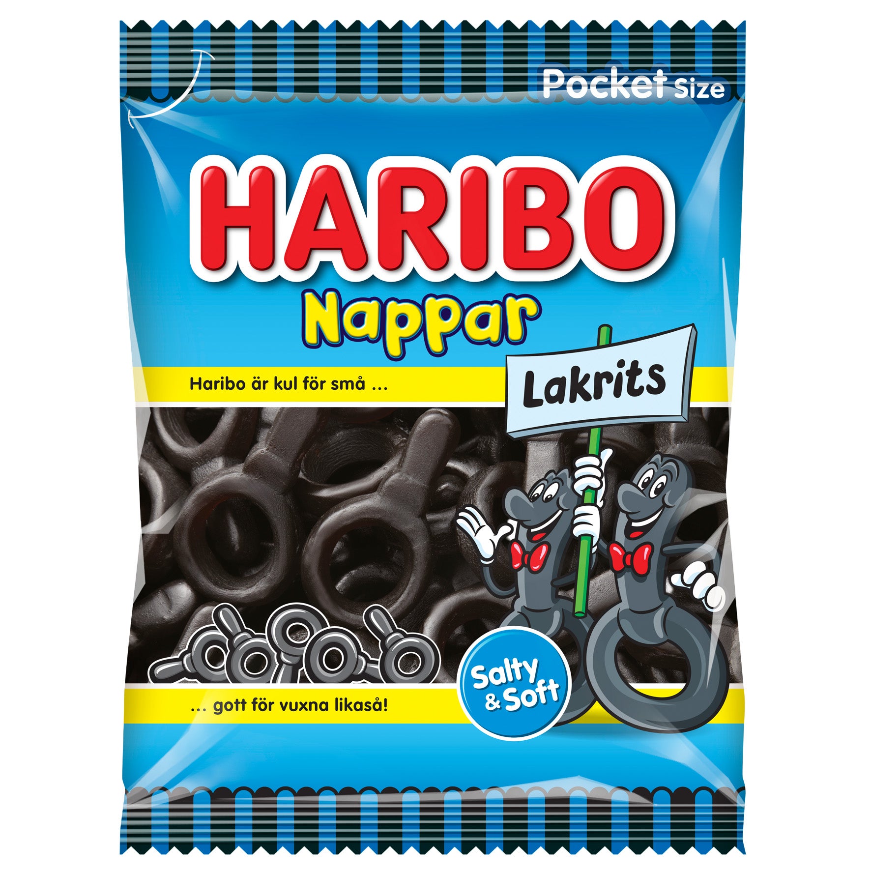 Godis Haribo Nappar Lakrits 20x80 g