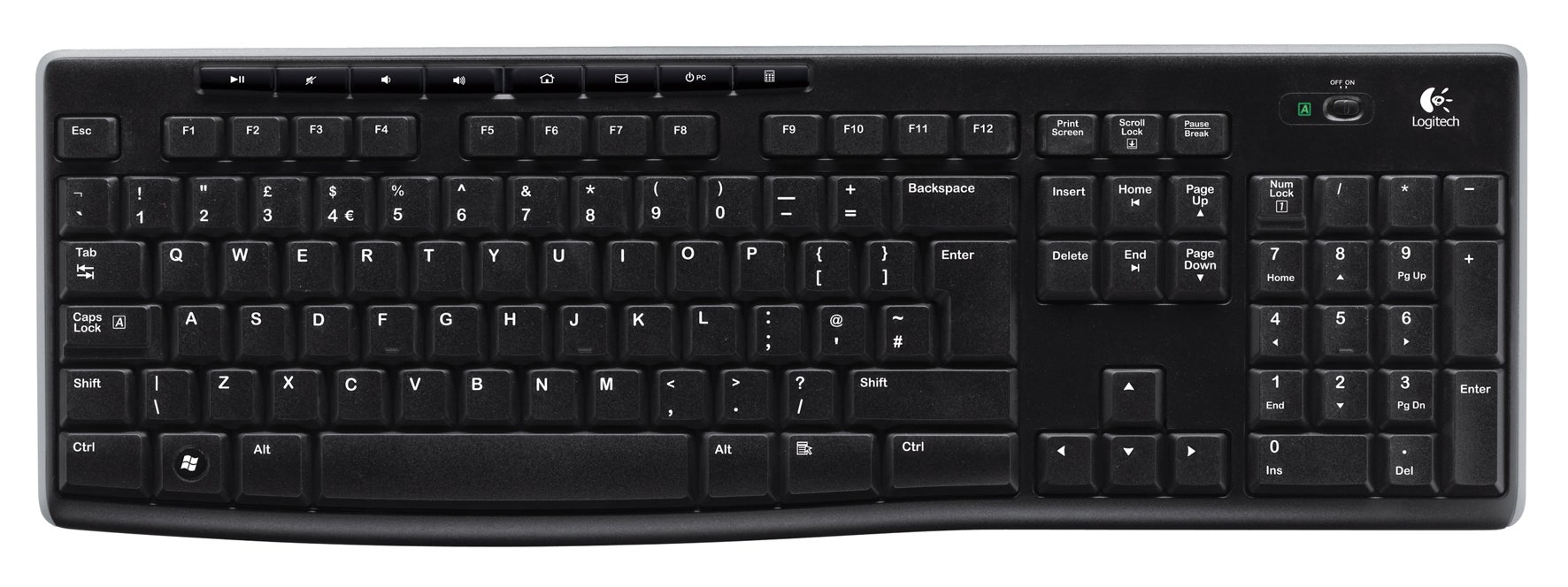 Tangentbord Logitech K270 Svart