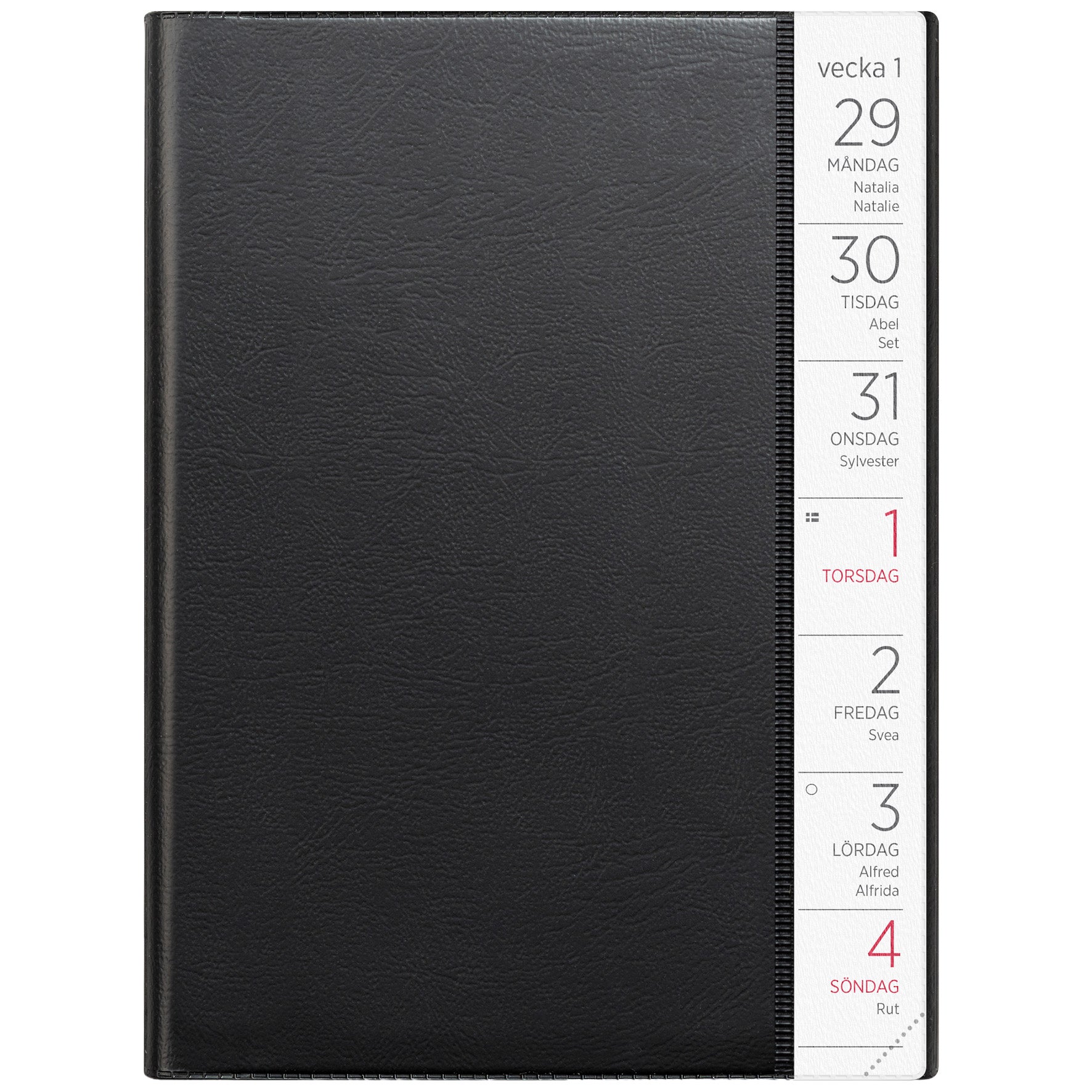 Liten Veckokalender 2026 svart