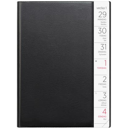 Liten Veckokalender 2026 svart