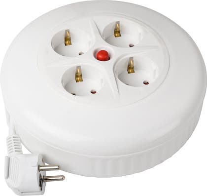 Sladdvinda/dosa Jordad 4-uttag 5 meter