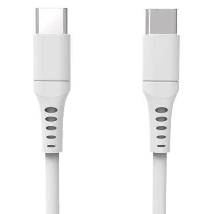 Laddkabel USB-C till USB-C 2.0 3 meter Vit Gear
