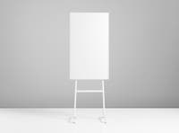 Blädderblockställ Mobilt svart